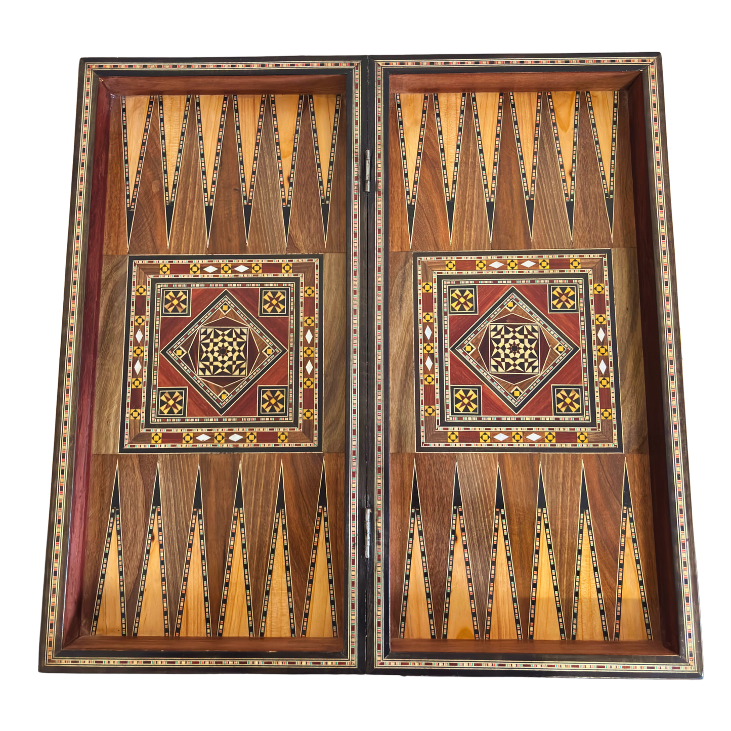 Handcrafted Damascene Backgammon & Chess Table by Gaby Al Dayeh – Masterpiece with Mother of Pearl Inlay