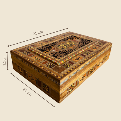 Scatola Damascena per Gioielli e Ricordi – Eleganza Artigianale