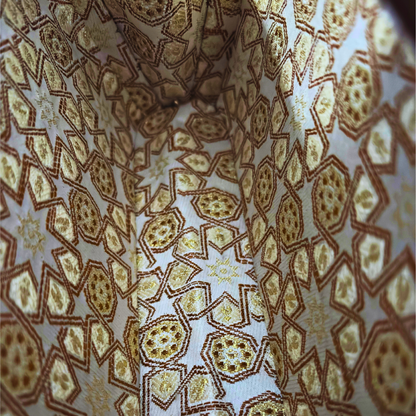 Zenobia – İnci Kakmalı & Brokar Astarı ile Lüks Dimaşk Mozaik Ahşap Clutch Çanta