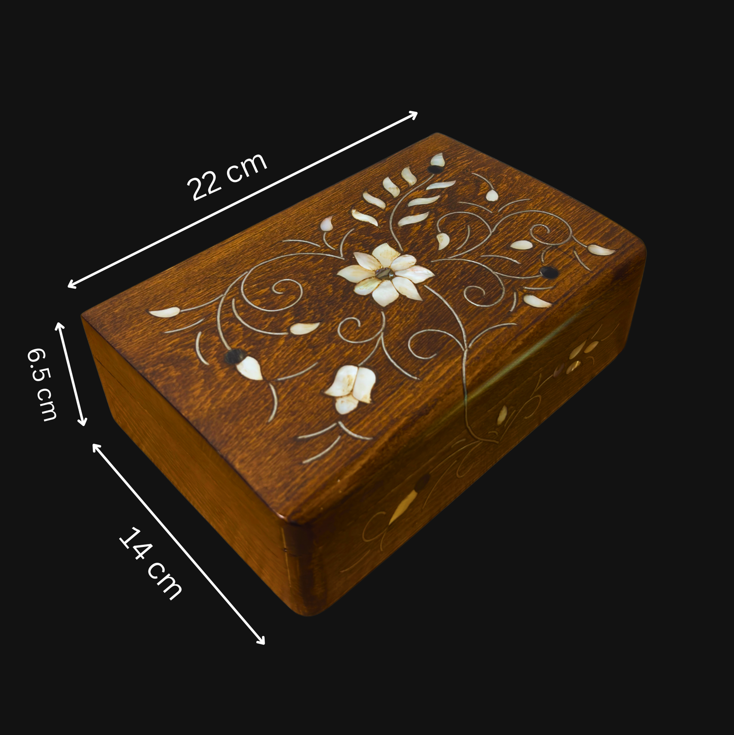 Boîte Artisanale de Luxe de Damas – Nacre & Velours