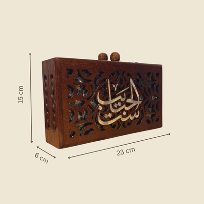 Mother – Luxury Damascene Clutch with Mother of Pearl & Brocade Interior