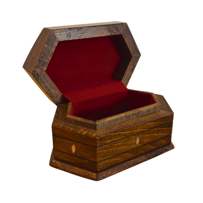 Luxury Beechwood Mosaic Box – Hand-Carved with Mother of Pearl & Velvet