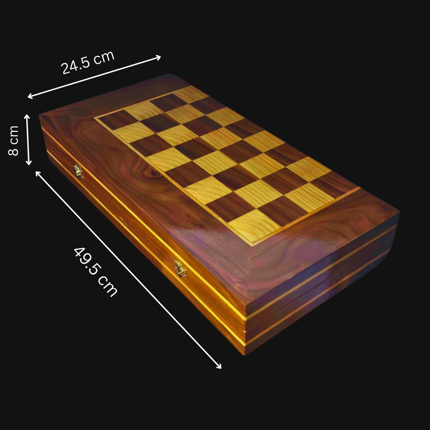 طاولة شطرنج و زهر دمشقية فاخرة من صنع الحرفي غابي الدايه – تصميم  كلاسيكي من الخشب الطبيعي