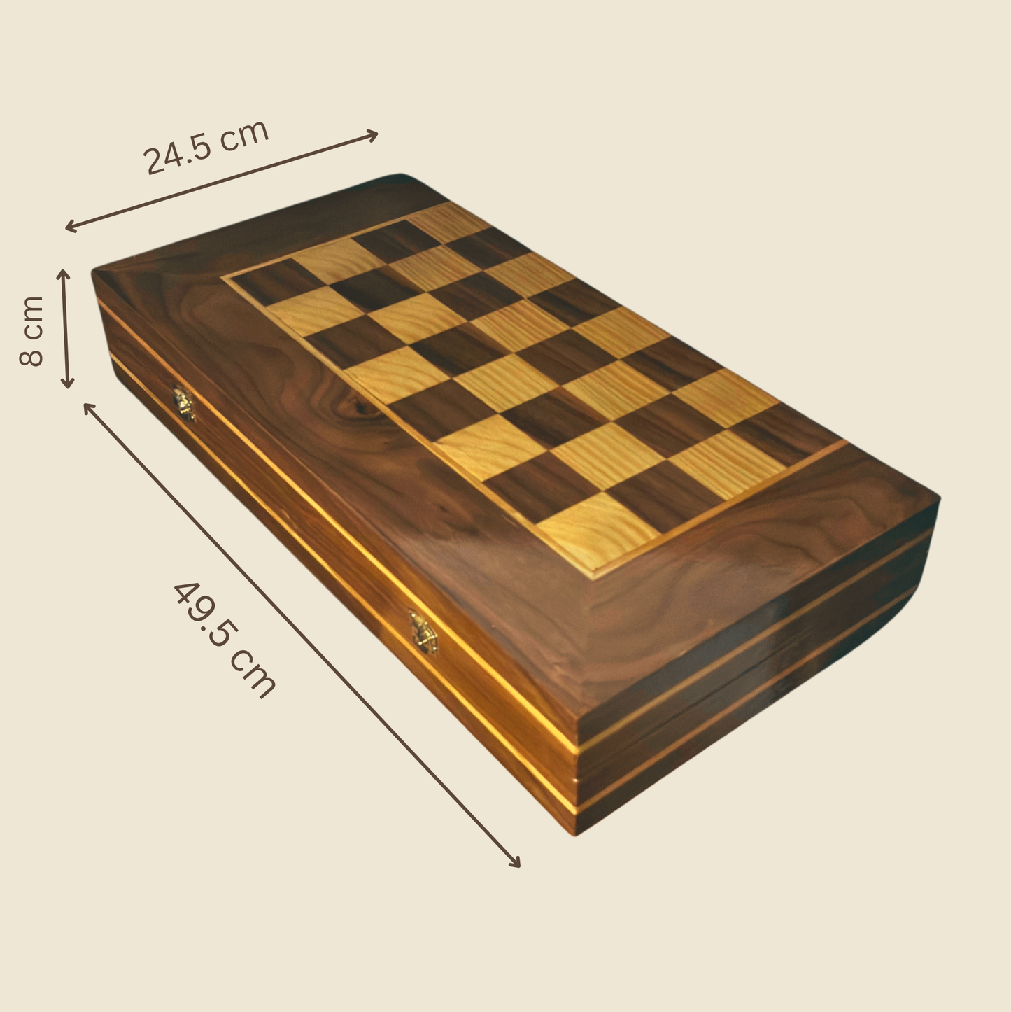 Tavolo Damaschino da Scacchi e Backgammon Fatto a Mano da Gaby Al Dayeh – Design Classico