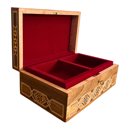 Boîte Damasquinée avec Serrure – Chef-d’Œuvre Fait Main