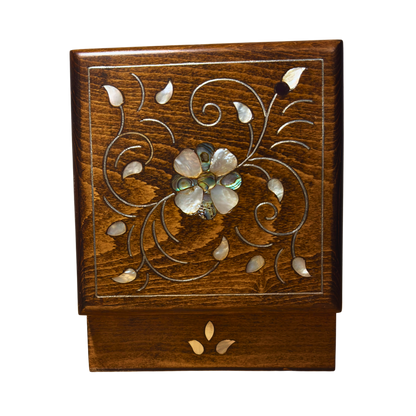 Damasceńska Szkatułka Luksusowa – Masa Perłowa & Aksamit