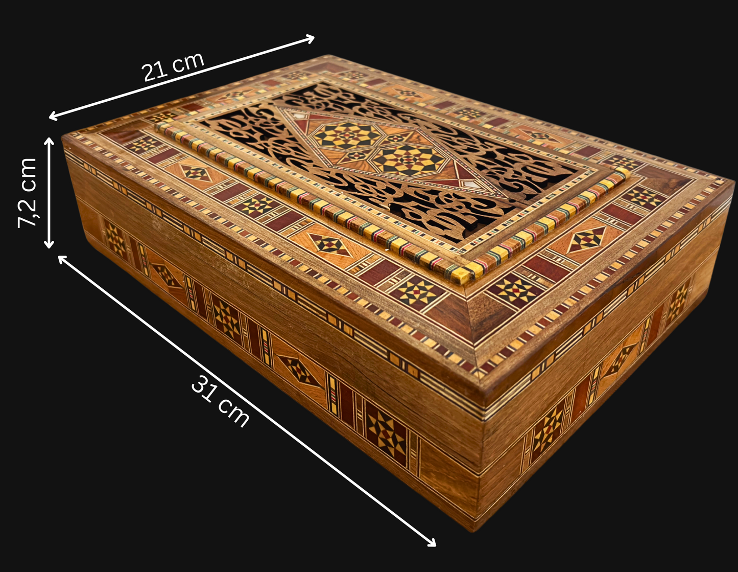 Large Rectangular Mosaic Box